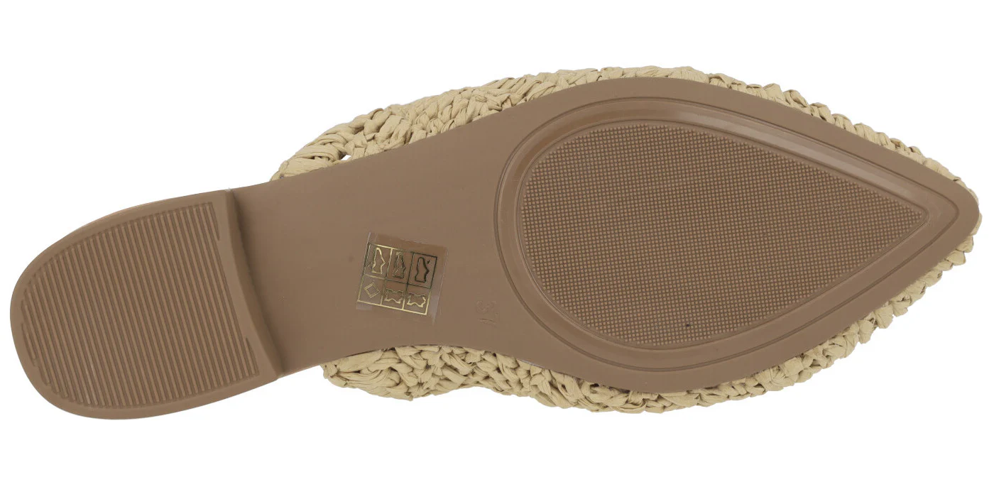 Zuecos planos estilo babuchas en tejido crochet - Imagen 5